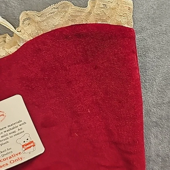 Vintage R. Dakin Stockings Christmas Victorian Boots Lace 1986 - Picture 5 of 9